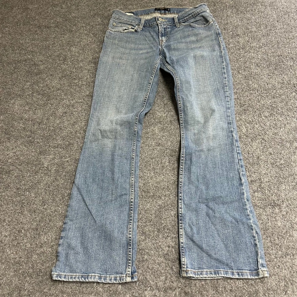 Levi's Jeans Womens Size 7M Blue Too Superlow 524 Bootcut Flared Stretch Denim